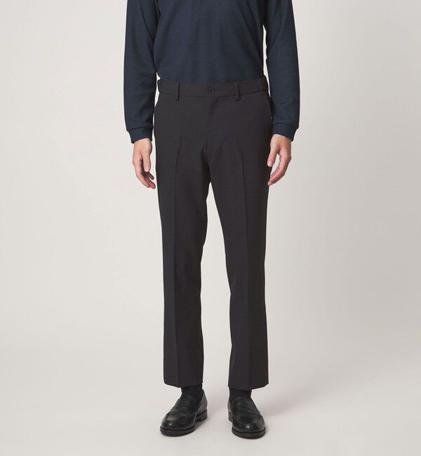 UNITED ARROWS green label relaxing「A+ ポリエステル シャークスキン スタンダード イージー セットアップ パンツ スラックス -ウォッシャブル」|スラックス|