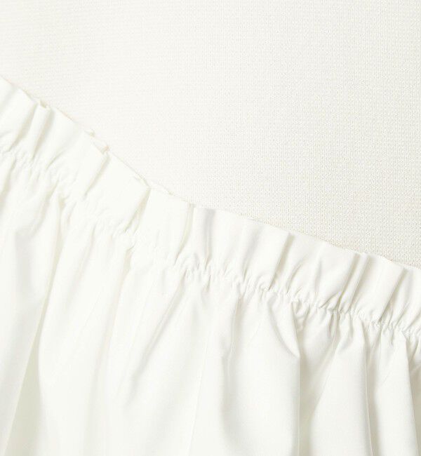 UNITED ARROWS green label relaxing「ドッキング ペプラム ショートスリーブ ニット プルオーバー ウォッシャブル」|ニット・セーター|