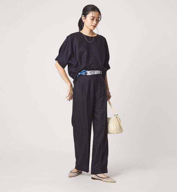 UNITED ARROWS green label relaxing「リネンライク ブラウス マシンウォッシャブル ストレッチ UVカット」|シャツ・ブラウス|