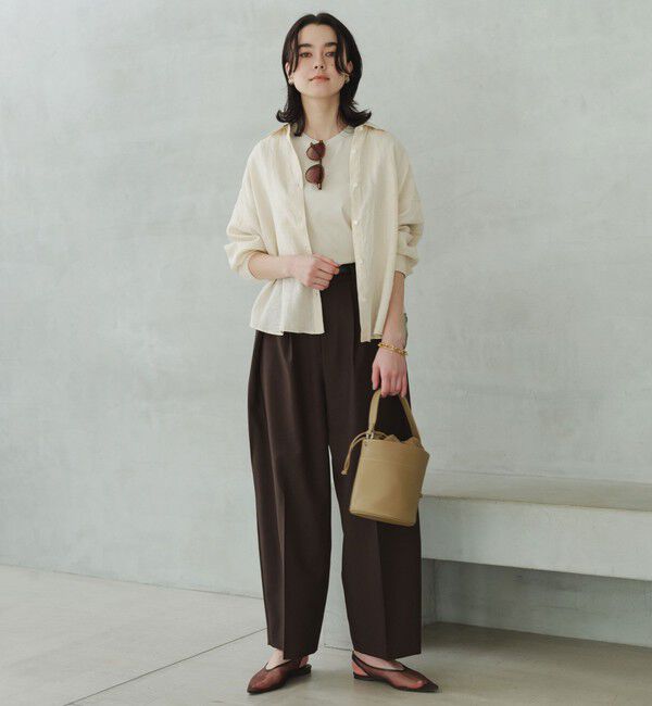 UNITED ARROWS green label relaxing「【結論シリーズ】リネンバランスシャツ［size SHORTあり］」|シャツ・ブラウス|