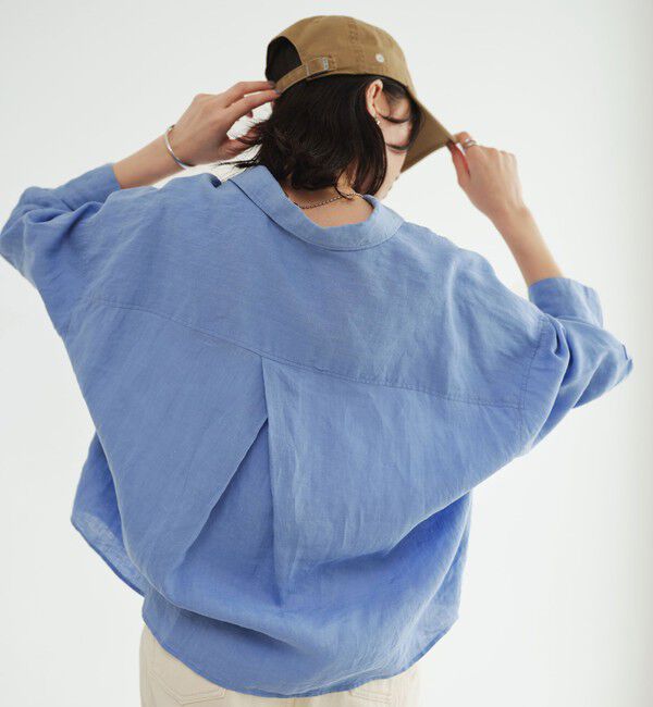 UNITED ARROWS green label relaxing「【結論シリーズ】リネンバランスシャツ［size SHORTあり］」|シャツ・ブラウス|