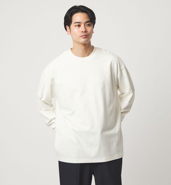 UNITED ARROWS green label relaxing「ALBINI ハイゲージ モクロディ クルーネック カットソー」|Tシャツ・カットソー|