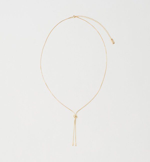 UNITED ARROWS green label relaxing「シズクエンド スライドパーツ ネックレス」|ネックレス|GOLD