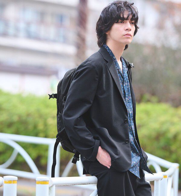 UNITED ARROWS green label relaxing「ワープ ニット リラックス ジャケット -ストレッチ・吸水速乾-」|テーラードジャケット|NAVY