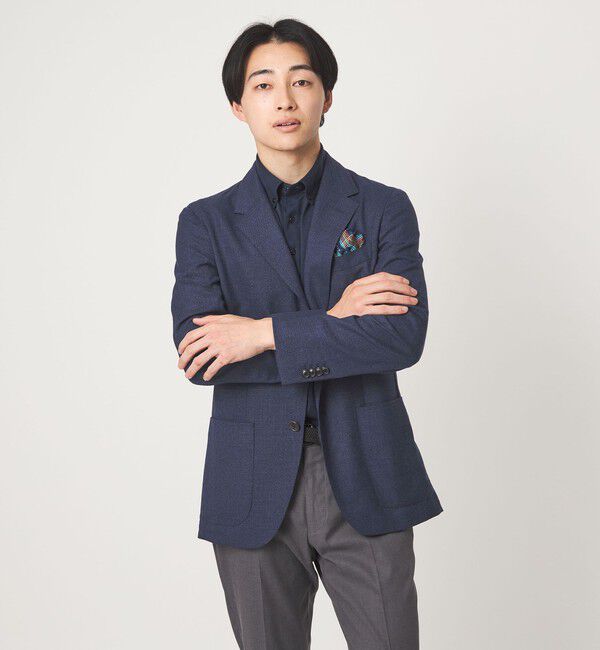 UNITED ARROWS green label relaxing「REDA MESH 無地 2B RG ジャケット」|テーラードジャケット|