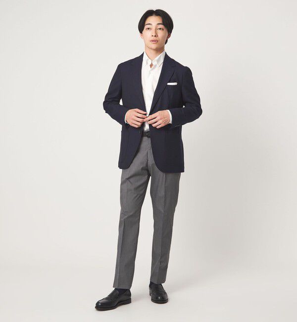 UNITED ARROWS green label relaxing「REDA MESH 無地 2B RG ジャケット」|テーラードジャケット|