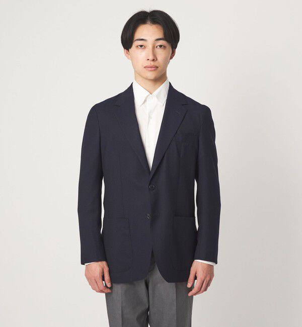 UNITED ARROWS green label relaxing「REDA MESH 無地 2B RG ジャケット」|テーラードジャケット|