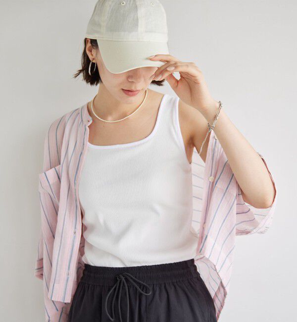 UNITED ARROWS green label relaxing「デコルテタンクトップ / カップインナー」|タンクトップ|