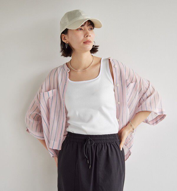 UNITED ARROWS green label relaxing「デコルテタンクトップ / カップインナー」|タンクトップ|