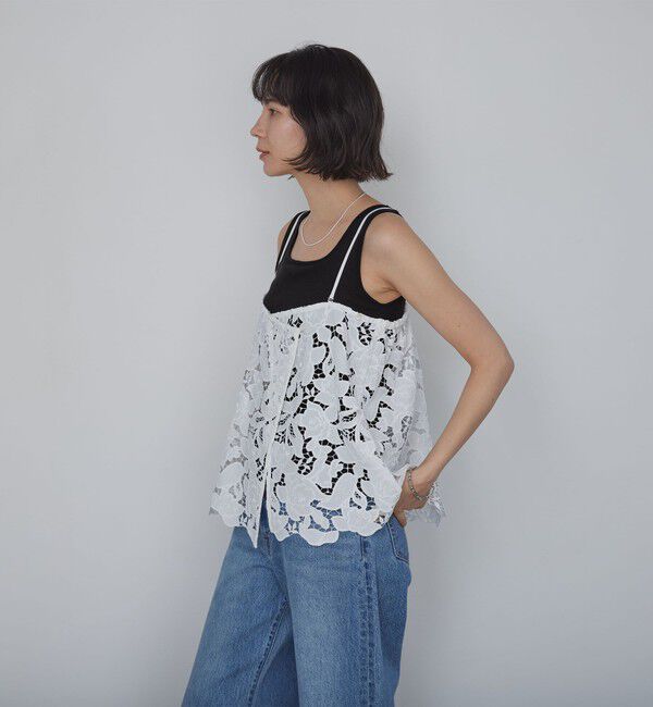 UNITED ARROWS green label relaxing「デコルテタンクトップ / カップインナー」|タンクトップ|