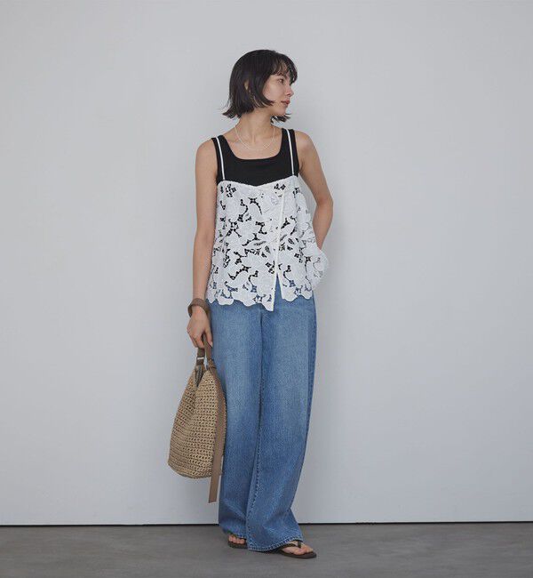 UNITED ARROWS green label relaxing「デコルテタンクトップ / カップインナー」|タンクトップ|