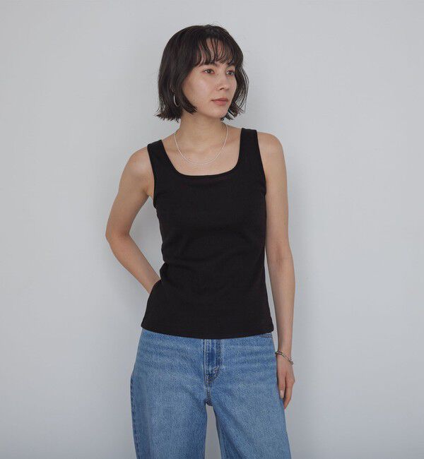 UNITED ARROWS green label relaxing「デコルテタンクトップ / カップインナー」|タンクトップ|