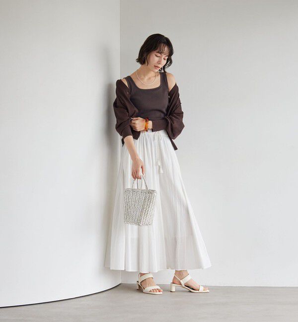 UNITED ARROWS green label relaxing「デコルテタンクトップ / カップインナー」|タンクトップ|