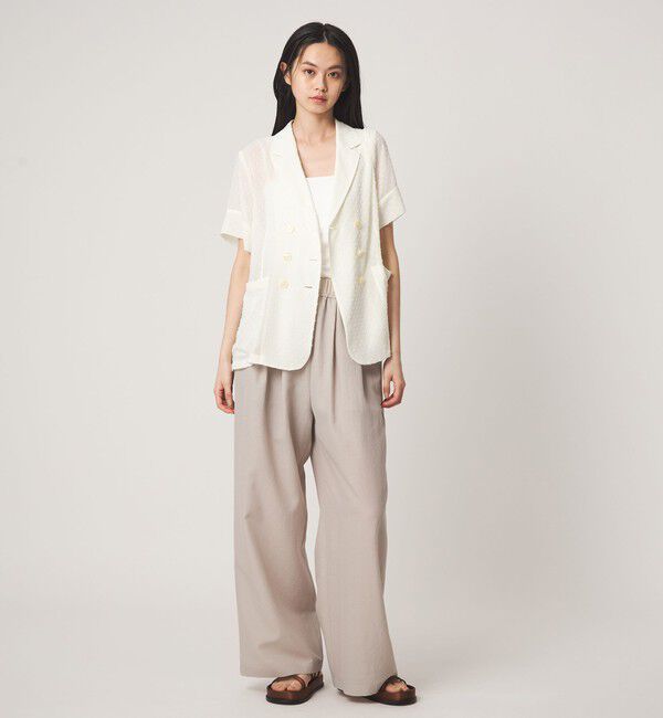 EMMEL REFINES「＜EMMEL REFINES＞EM カットGGT シアー ジャケット」|テーラードジャケット|