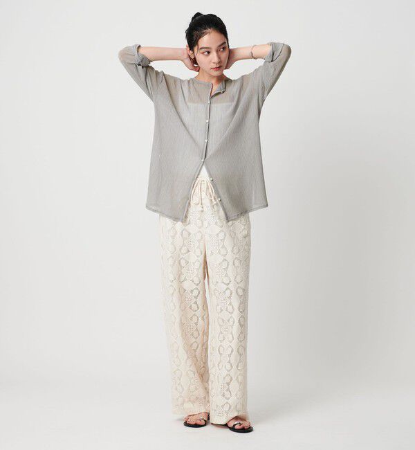 BEAUTY&YOUTH UNITED ARROWS「クレープ クルーネックカーディガン」|カーディガン|