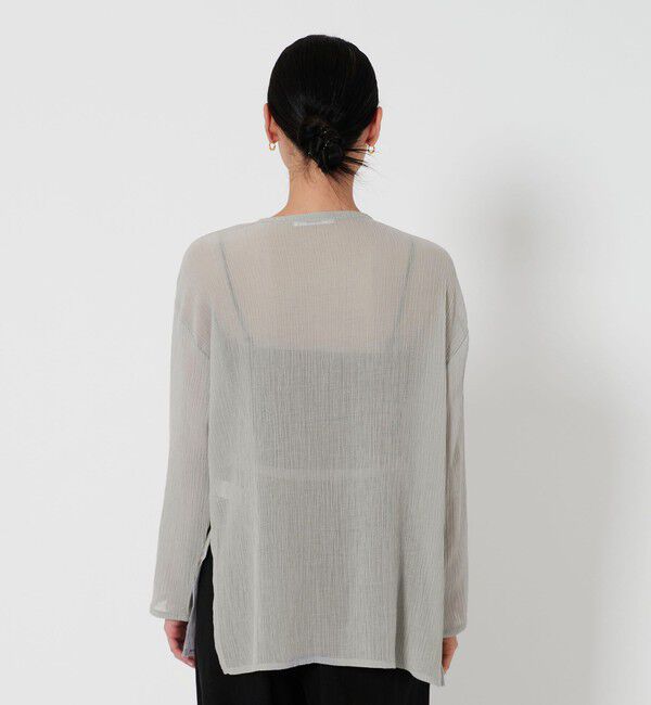 BEAUTY&YOUTH UNITED ARROWS「クレープ クルーネックカーディガン」|カーディガン|