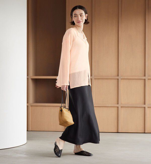 BEAUTY&YOUTH UNITED ARROWS「クレープ クルーネックカーディガン」|カーディガン|