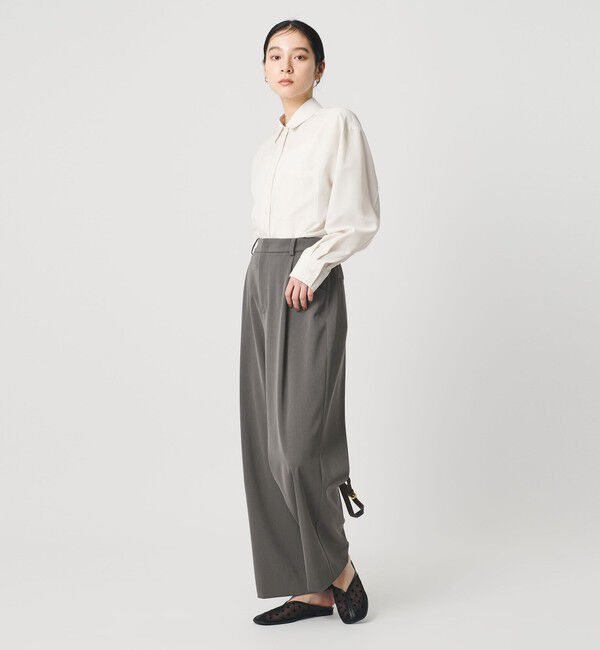 BEAUTY&YOUTH UNITED ARROWS「ポリエステルブレンド ツイルバックゴムパンツ」|スラックス|