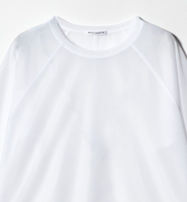 BEAUTY&YOUTH UNITED ARROWS「オーガンジー ラグランスリーブカットソー ウォッシャブル」|Tシャツ・カットソー|