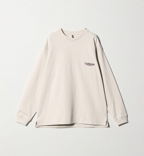 California General Store「＜CGS.＞オーガニック コットン ロングスリーブ ロゴ Tシャツ」|Tシャツ・カットソー|BEIGE