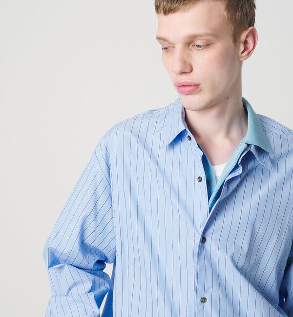 MONKEY TIME「コットン クロップド シャツ」|シャツ・ブラウス|