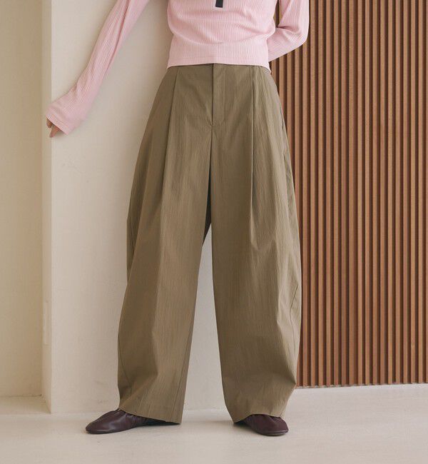 BEAUTY&YOUTH UNITED ARROWS「タックカーブパンツ ウォッシャブル 接触冷感」|その他|MOCA