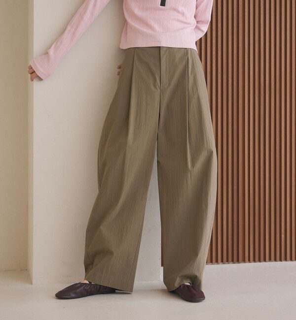 BEAUTY&YOUTH UNITED ARROWS「タックカーブパンツ ウォッシャブル 接触冷感」|その他|