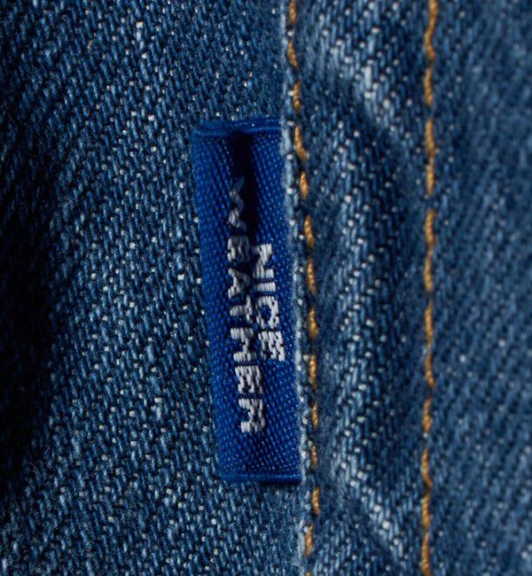 NICE WEATHER「＜NICE WEATHER＞5P ワイドストレート デニムパンツ」|デニム|