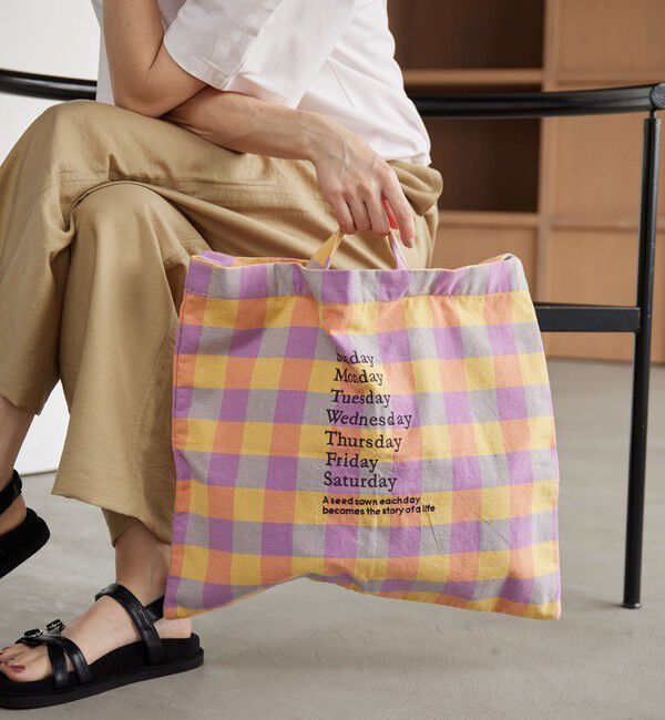 BEAUTY&YOUTH UNITED ARROWS「【別注】＜beej＞チェック 2WAY ワンショルダーバッグ」|トートバッグ|PINK