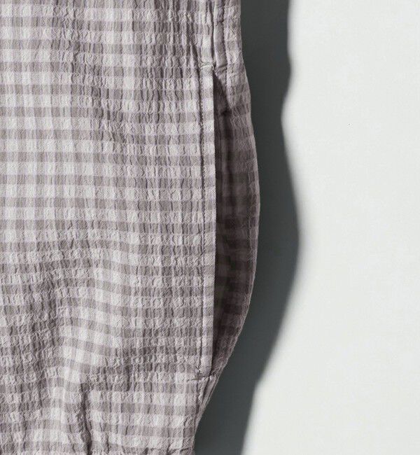 BEAUTY&YOUTH UNITED ARROWS「シャーリング チェック ジップシャツ」|シャツ・ブラウス|