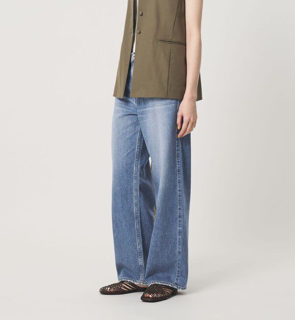 BEAUTY&YOUTH UNITED ARROWS「【別注】＜upper hights＞THE NIECE MID RISE ライトオンス デニムパンツ/コバルト」|デニム|COBALT