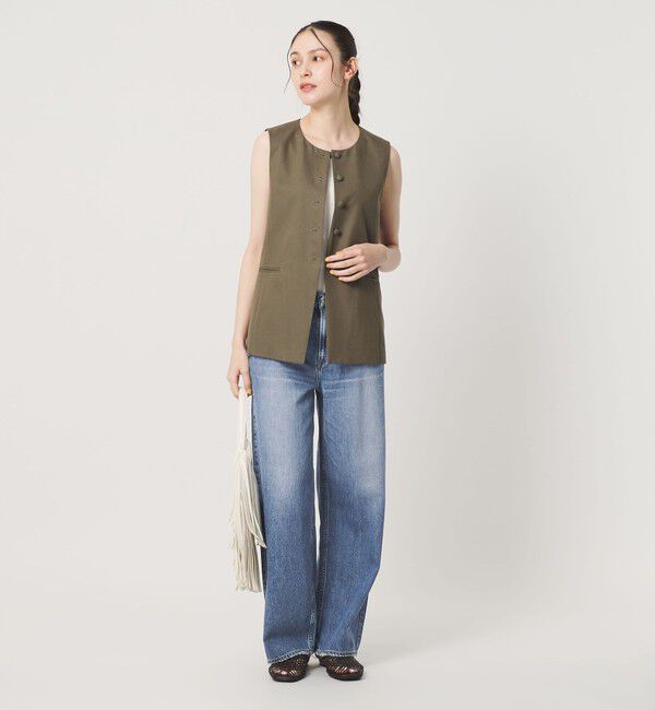 BEAUTY&YOUTH UNITED ARROWS「【別注】＜upper hights＞THE NIECE MID RISE ライトオンス デニムパンツ/コバルト」|デニム|