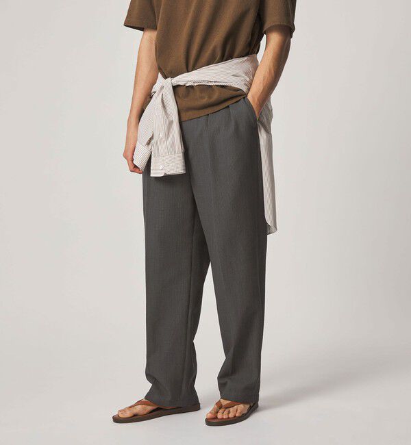 STEVEN ALAN「＜Steven Alan＞ PE/L BCR イン ツープリーツ ドレス トラウザーズ ハーフイージーII」|スラックス|