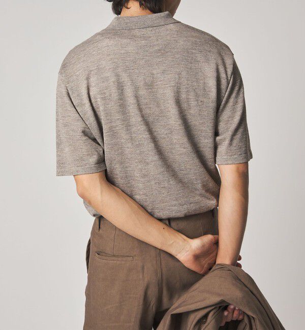STEVEN ALAN「＜Steven Alan＞ 14G ラミー 2B ショートスリーブ ポロシャツ」|ニット・セーター|
