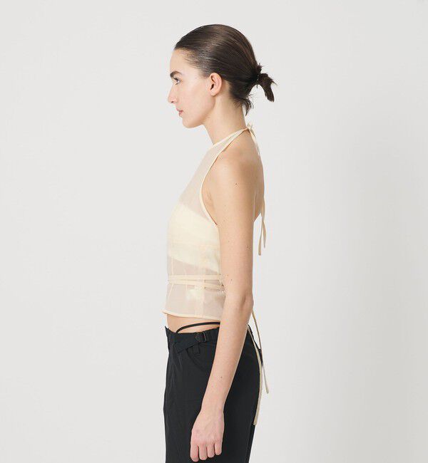 ATTISESSION「＜ATTISESSION＞N/PU シアー ホルターネック トップス」|シャツ・ブラウス|