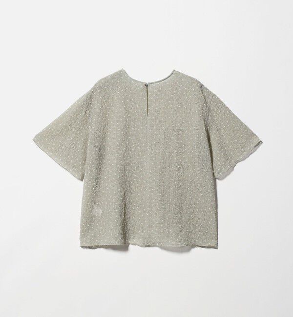 BEAUTY&YOUTH UNITED ARROWS「ドットシアー ショートスリーブ ブラウス ウォッシャブル」|シャツ・ブラウス|