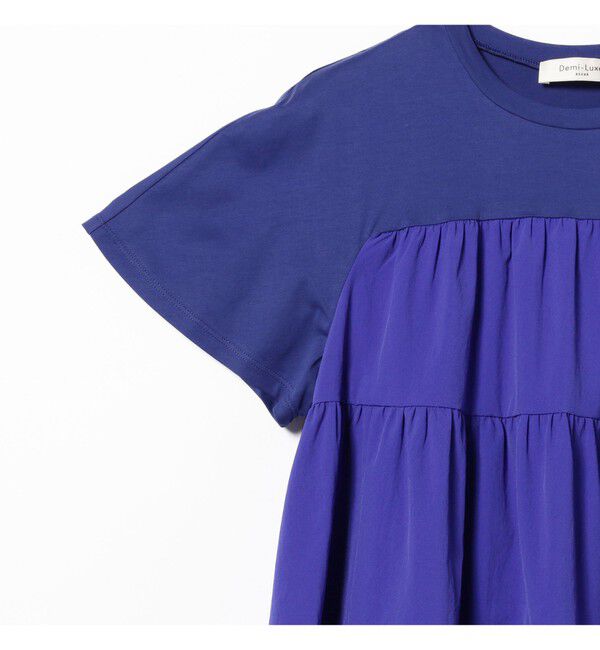 Demi-Luxe BEAMS 「コンビ ティアード プルオーバー」|シャツ・ブラウス|