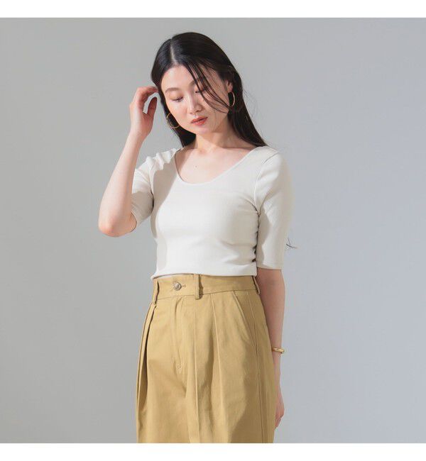 Demi-Luxe BEAMS 「丸胴 テレコ Tシャツ」|Tシャツ・カットソー|