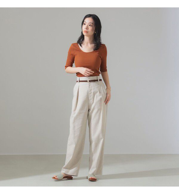 Demi-Luxe BEAMS 「丸胴 テレコ Tシャツ」|Tシャツ・カットソー|