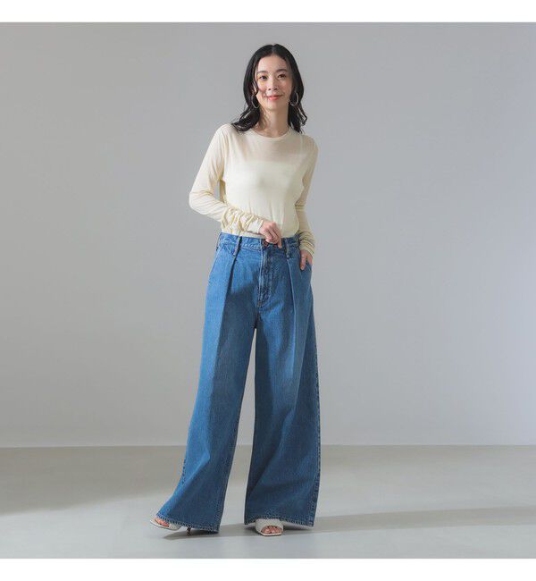 Demi-Luxe BEAMS 「シアーコットン ロングスリーブTシャツ」|Tシャツ・カットソー|