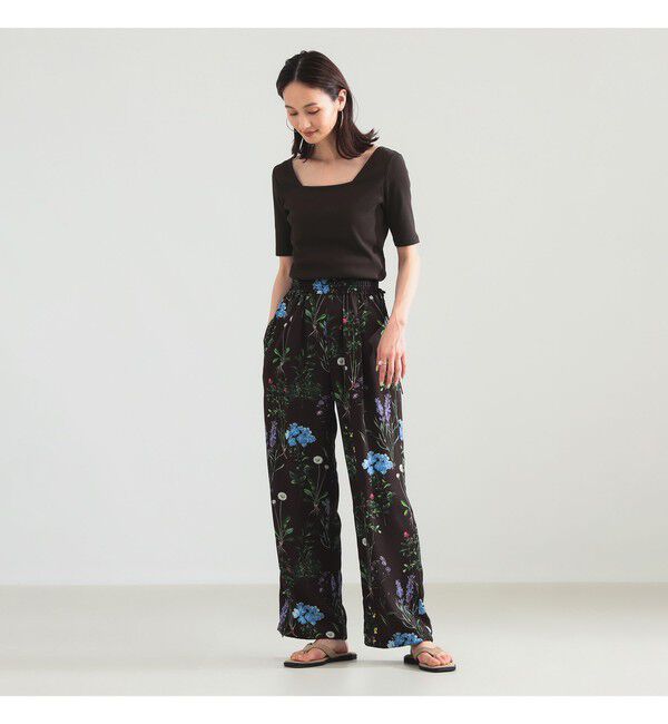 Demi-Luxe BEAMS 「【別注】スタイリスト佐藤佳菜子 &times; SLOANE / スクエアネック リブ Tシャツ」|Tシャツ・カットソー|