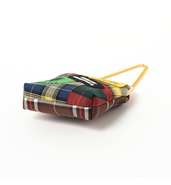 Ray BEAMS 「guriguri / チェック パッチワーク ガマ口 バッグ」|その他|