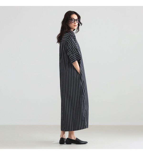 Demi-Luxe BEAMS 「TICCA / テント ハーフスリーブ シャツ ワンピース」|ワンピース|