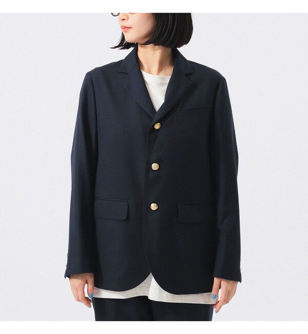 BEAMSBOY「ティーダブ スリー ボタン ブレザー」|テーラードジャケット|