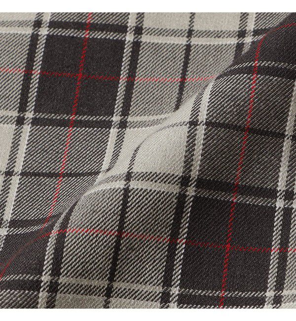 BEAMS「ワイドフィット チェック ジップシャツ」|シャツ・ブラウス|