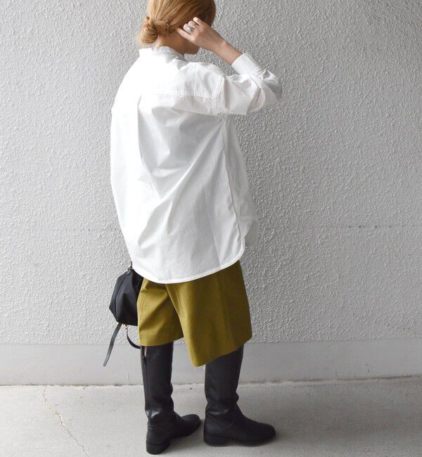 SHIPS any「SHIPS any:〈洗濯機可能〉REPREVE バンド カラー シャツ」|シャツ・ブラウス|