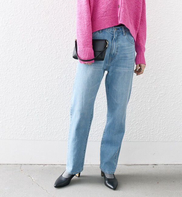 SHIPS any「SHIPS any: ハイライズ デニムパンツ［SHIPS any DENIM］」|デニム|ライトブルー