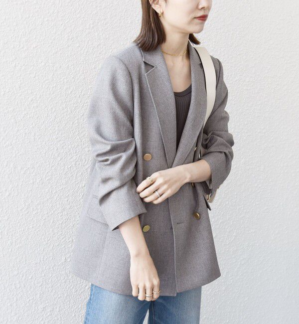 SHIPS any「SHIPS any:〈洗濯機可能〉アイビー ブレザー ダブル ジャケット」|テーラードジャケット|