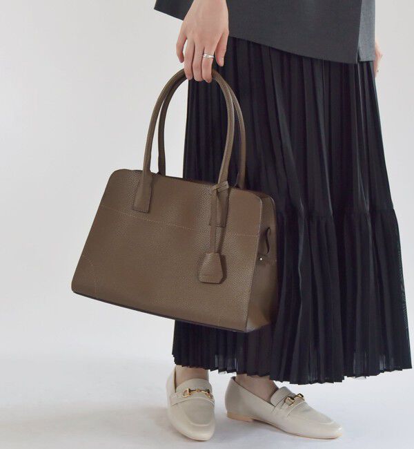 quaranciel「quaranciel: A4 ステッチ トート」|トートバッグ|ブラウン