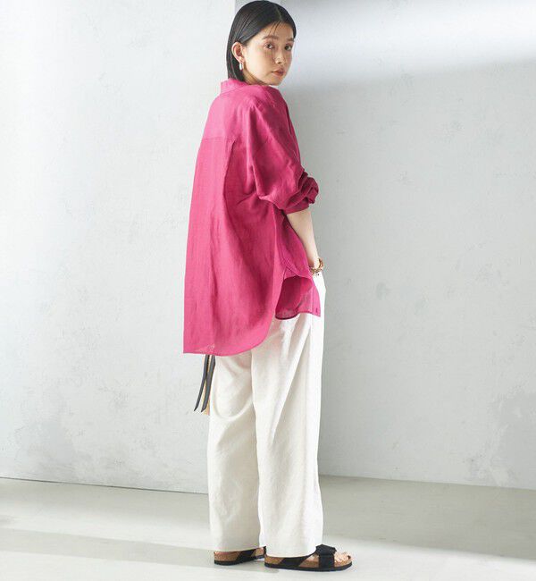 SHIPS for women「〈手洗い可能〉IMPERIAL LINEN オーバー シャツ」|シャツ・ブラウス|